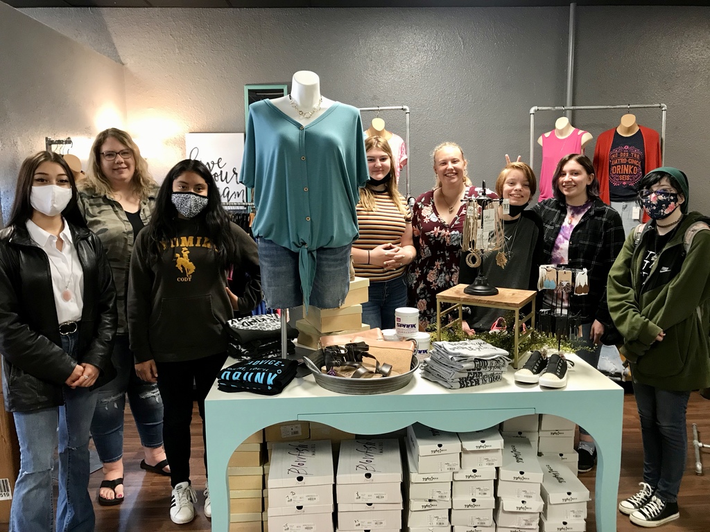 Thanks to Lynn Withers, Mrs. Hanson's May term class had a fun day at TCE Boutique learning about running a business. #SiouxCentral