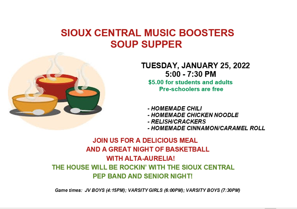 Music Boosters Soup Supper