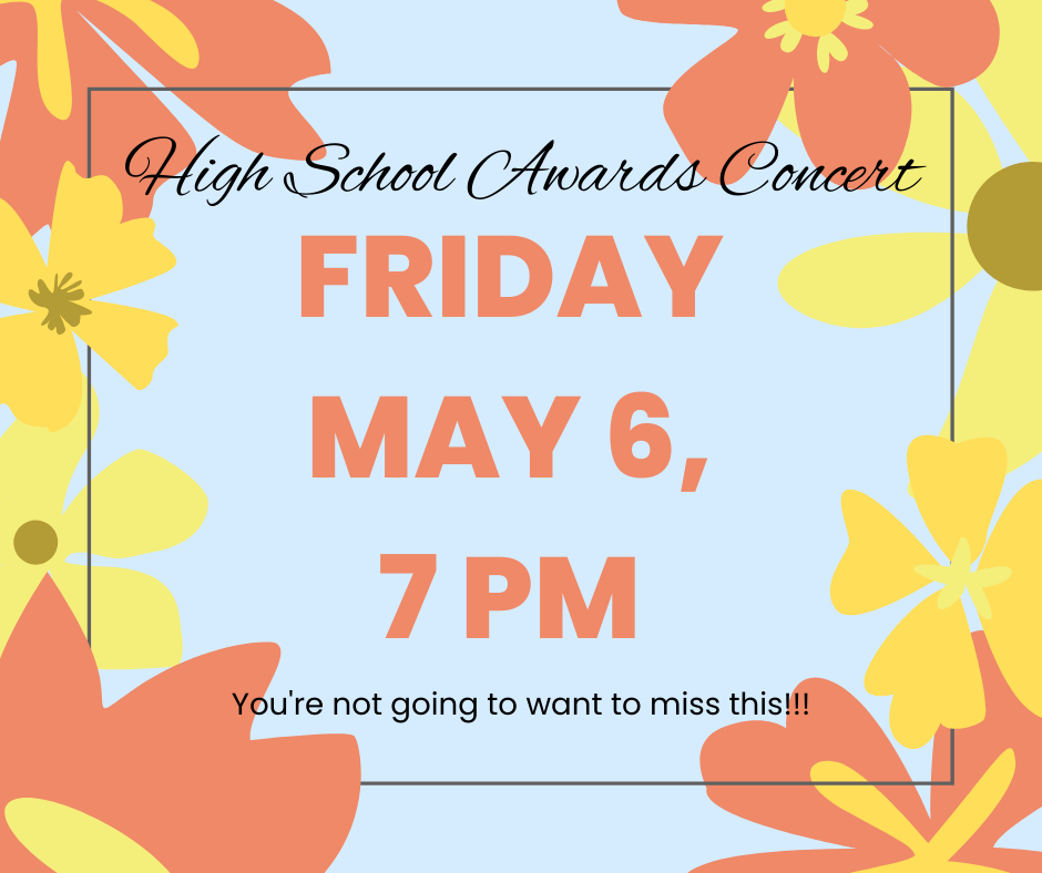 Join the SCHS Music Department for the 2022 Awards concert!