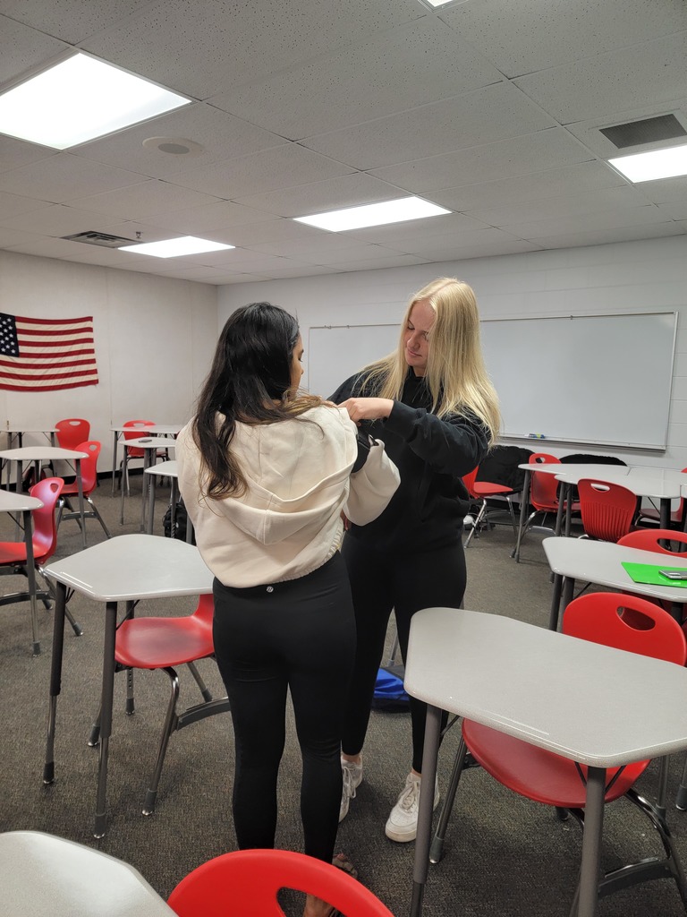students in action