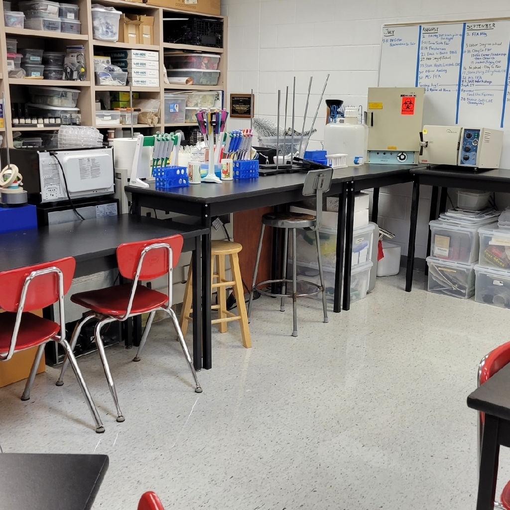 New lab tables