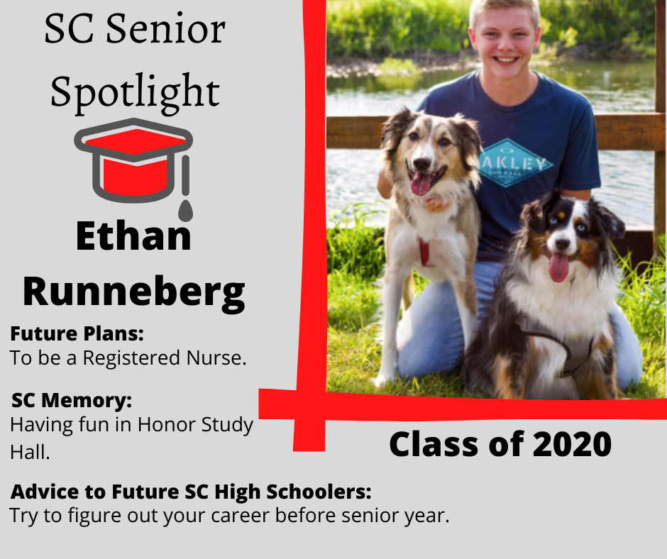 Join us as we honor and celebrate our seniors. Today's #SiouxCentral Senior Spotlight student is...Ethan Runneberg!